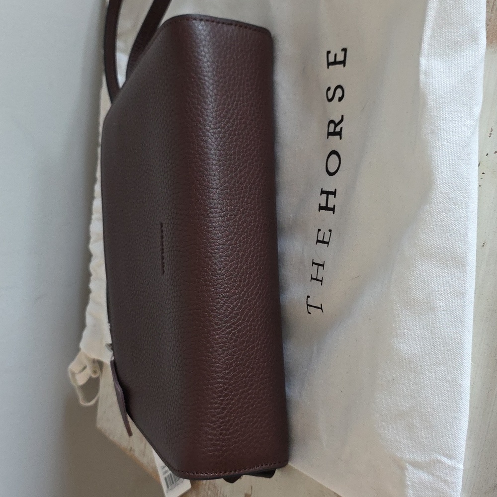 NWT The Horse Clara Shoulder Bag In Coffee Leather - Picture 7 of 11